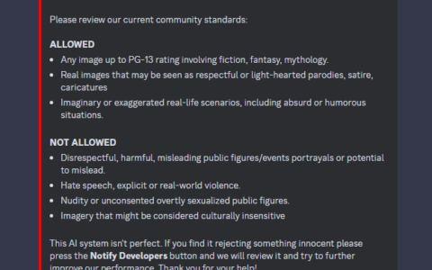 4.2.5 MJ生成图需要遵循的社区规则