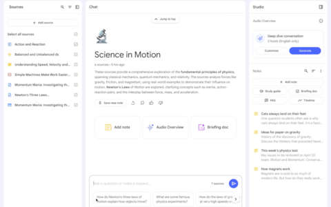 谷歌NotebookLM新互动功能，开启AI主播交流新体验！